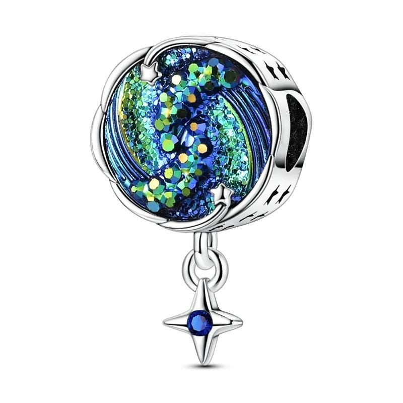 Aurora Galaxy 925 sterling silver charm