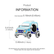 Blue Off Road Car Pandora Charm | Jeep SUV Bead | Road Trip Adventure Travel Gift