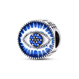Evil Eye Pandora Charm | Protection Amulet | Greek Turkish Eye | Good Luck Gift