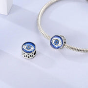Evil Eye Pandora Charm | Protection Amulet | Greek Turkish Eye | Good Luck Gift