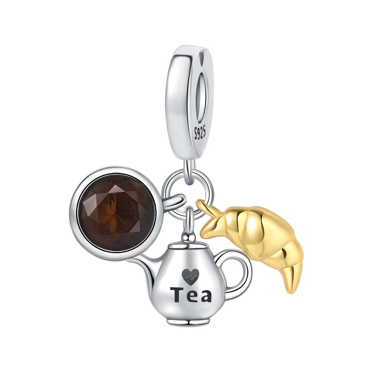 Tea Time 925 sterling silver charm