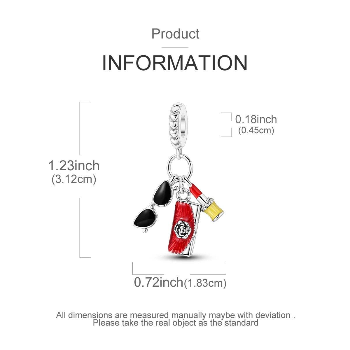 Fashion sterling silver charm view 5