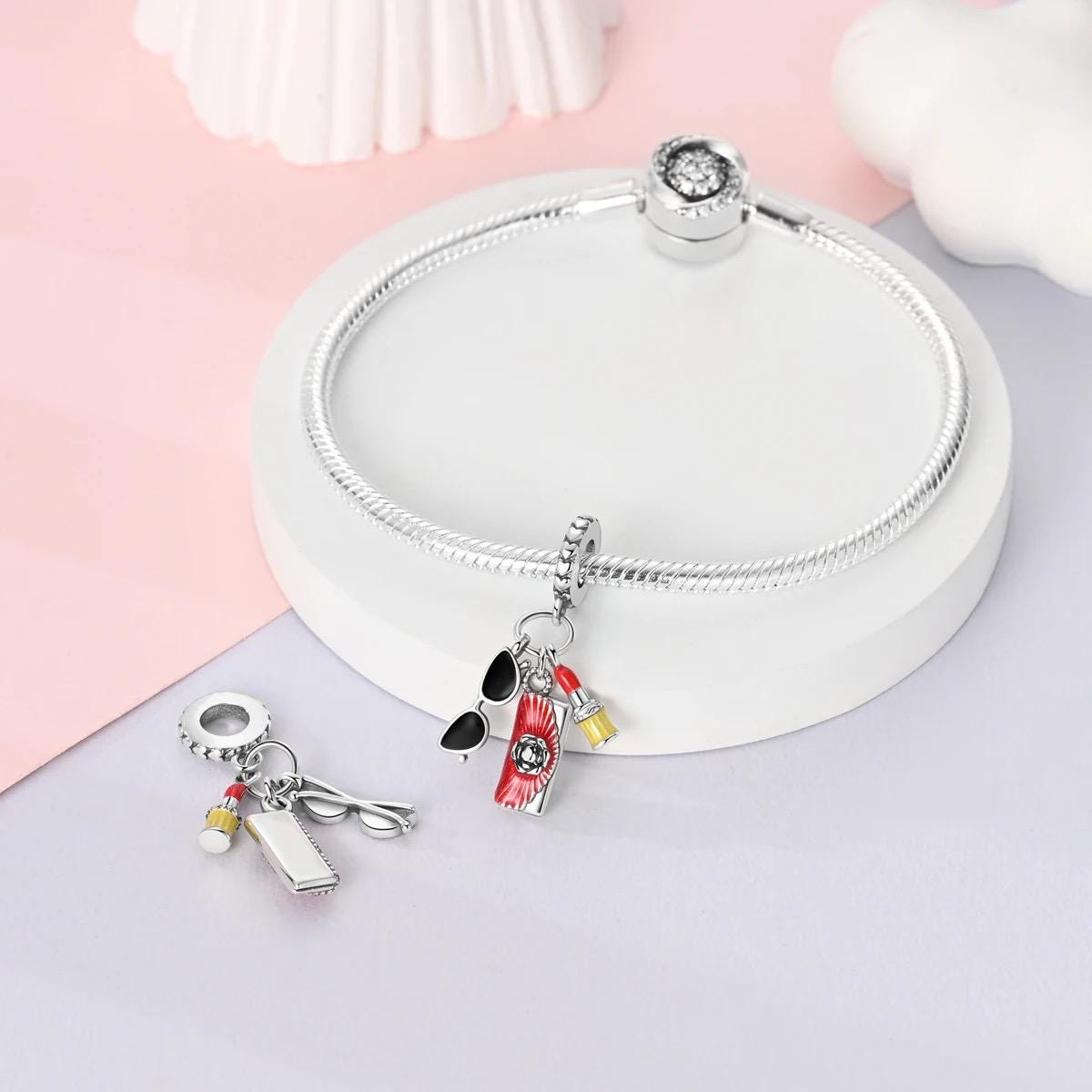 Fashion sterling silver charm view 6