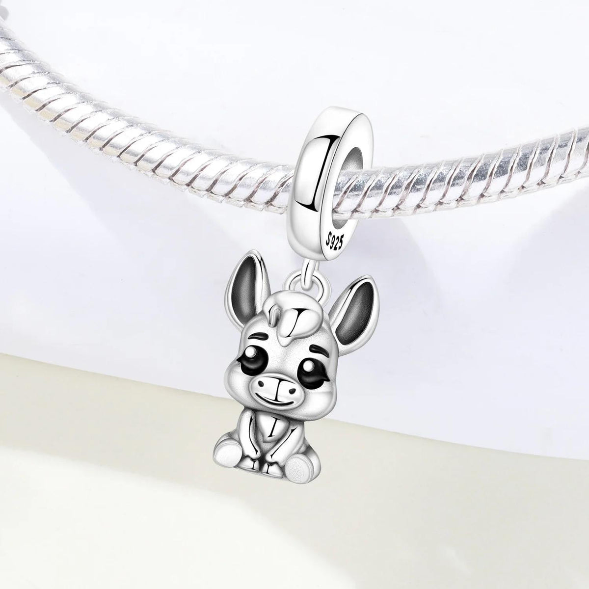 Donkey sterling silver charm view 6