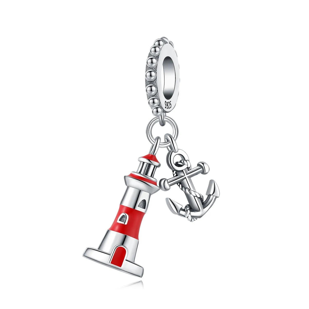 Lighthouse Anchor 925 sterling silver charm
