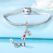 Lighthouse Anchor Bead Fits Pandora Charm Bracelet, 925 Sterling Silver Nautical Dangle, Sailor Gift