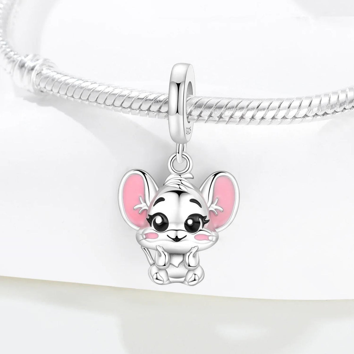 Mouse sterling silver charm view 6