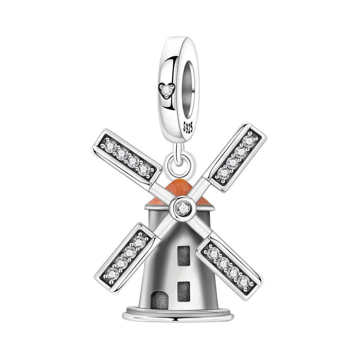 Windmill 925 sterling silver charm