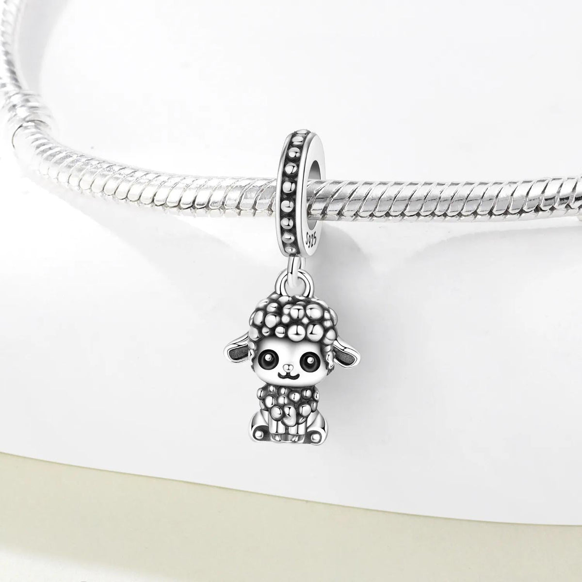 Sheep sterling silver charm view 7
