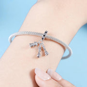 Chess Pieces Pandora Charm | King Queen Knight Dangle | Silver Board Game Jewelry | Strategy Gift