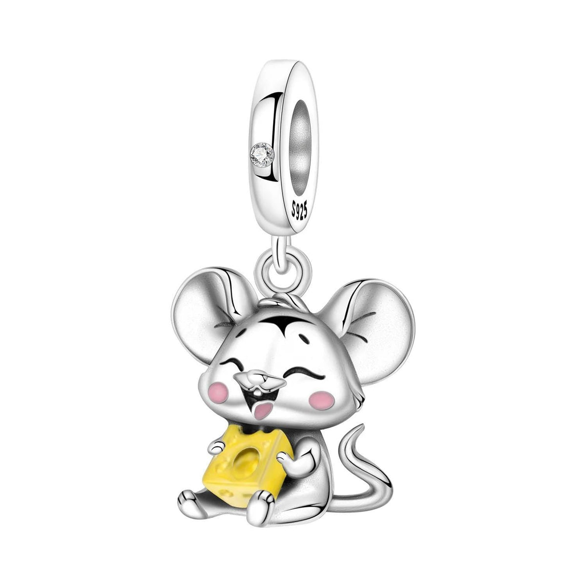 Mouse 925 sterling silver charm