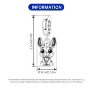 Donkey Pandora Charm | Silver Burro Mule Dangle | Farm Animal Pet Lover Gift