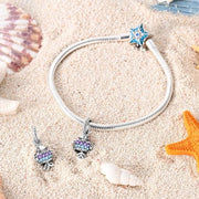 Rainbow Fish Pandora Charm | Colorful Crystal Scales | Silver Sea Animal Dangle | Pisces Zodiac Gift