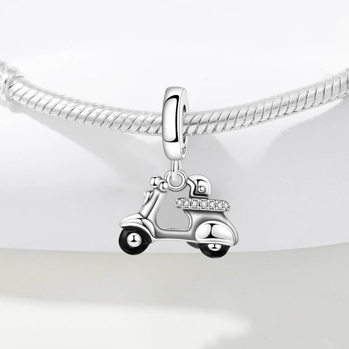 Scooter sterling silver charm view 6