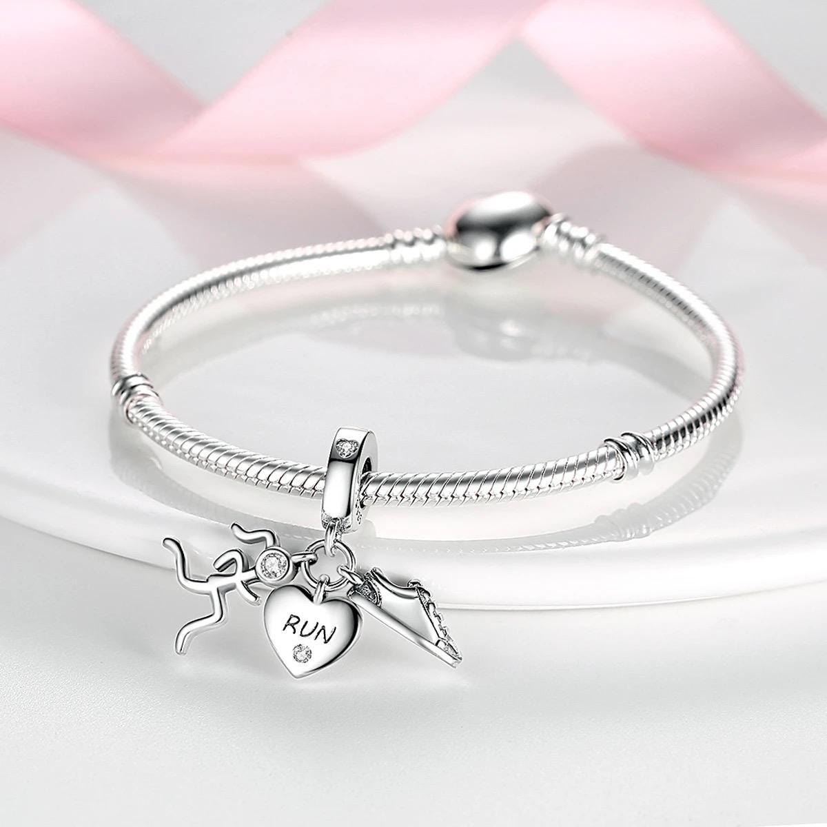 Running Girl charm detail view