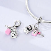 Car Key Pandora Charm | Pink Remote Fob | New Driver Gift | Sweet 16 License Jewelry