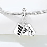 Full Battery Wifi Pandora Charm | Power Signal Dangle | Social Media Tech Gift | Teenager Jewelry