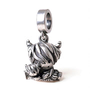 Highland Cow Pandora Charm | Mom & Baby Calf | Silver Scottish Animal Bead | Farm Gift