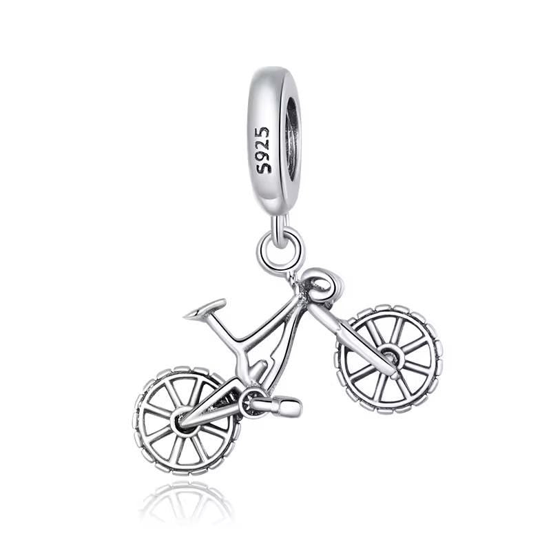 Silver Bicycle 925 sterling silver charm