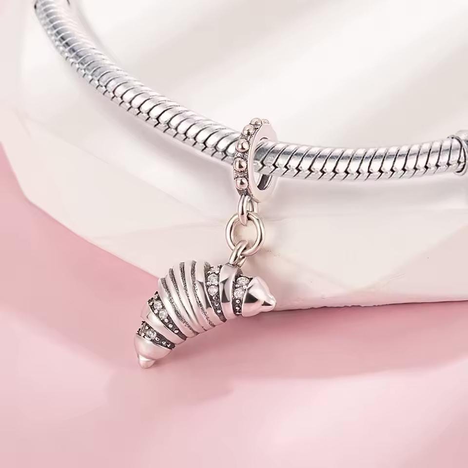 Croissant charm detail view