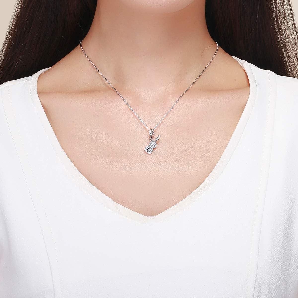 Violin sterling silver charm view 5