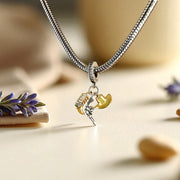 Cowboy Pandora Charm with Gold Accents: Hat, Boot & Gun - Silver Western Jewelry