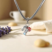 Basketball Jersey Bead Fits Pandora Charm Bracelet, Silver Infinity Never Stop Sporty Athlete Gift