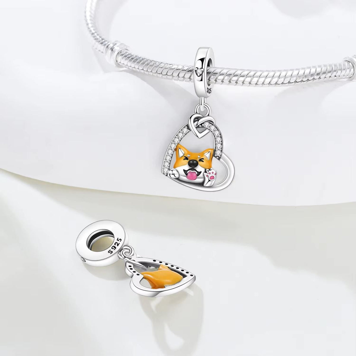 Shiba Inu charm detail view