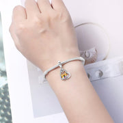 Shiba Inu Pandora Charm | Corgi Dog Heart Dangle | Akita Jewelry | Silver Pet Lover Gift