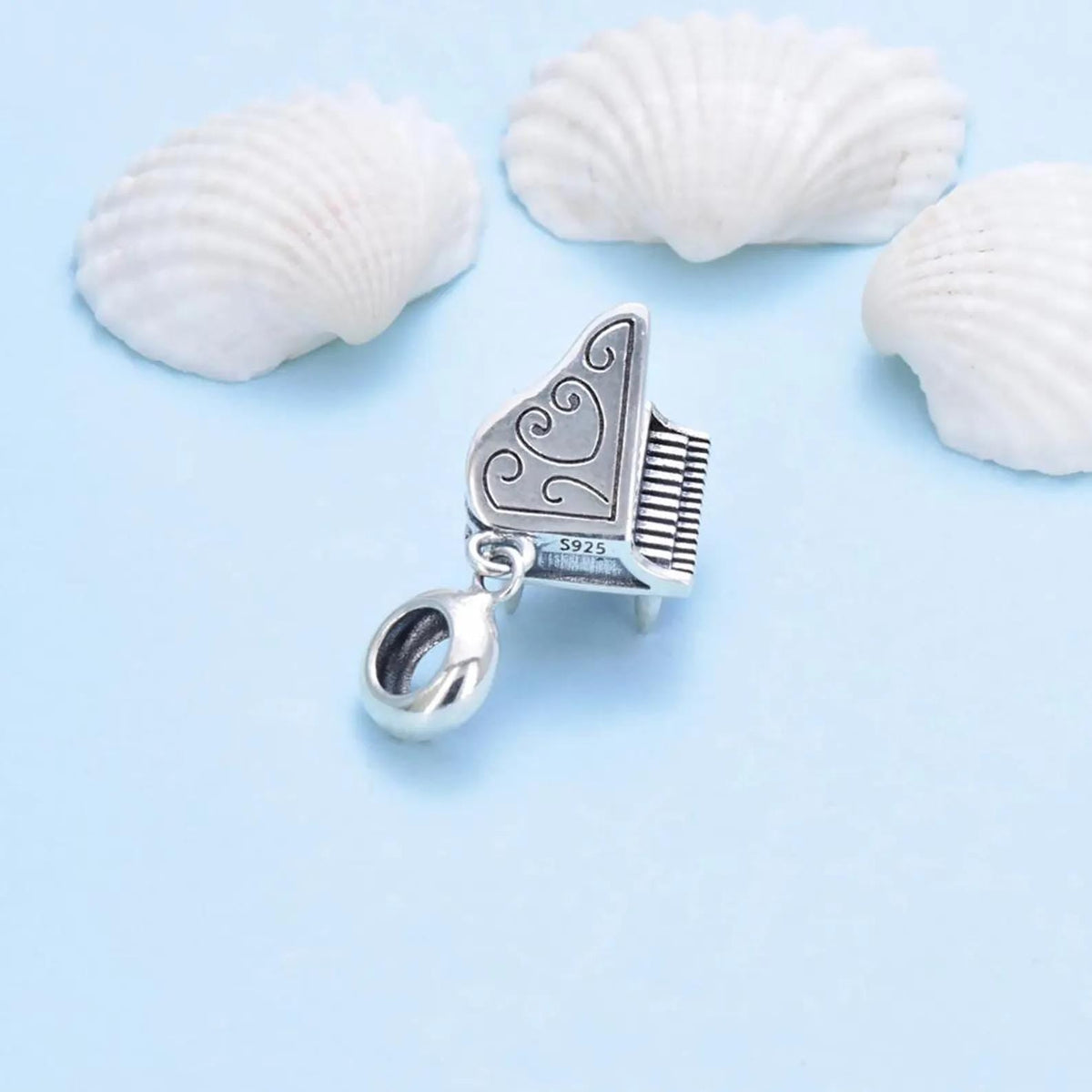 Piano sterling silver charm view 7