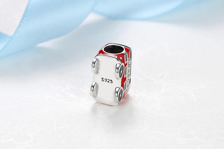 London Bus sterling silver charm view 6