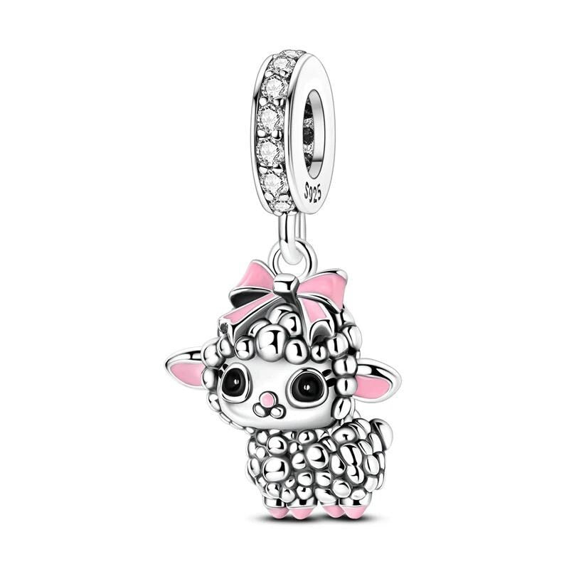 Lamb 925 sterling silver charm
