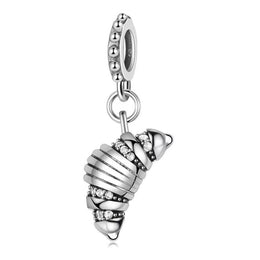 Croissant Pandora Charm | French Pastry Dangle | Silver Baker Gift | Paris Travel Souvenir | Foodie Jewelry