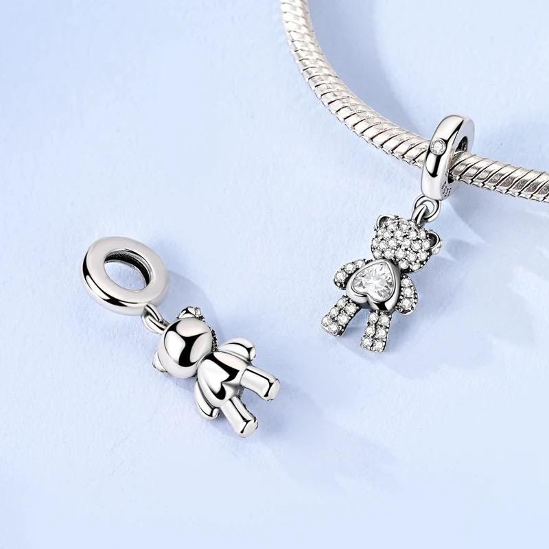 Teddy Bear charm detail view
