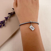 Mix Tape Pandora Charm | Retro Cassette Audio | 80s Music Nostalgia | Silver Dangle Gift