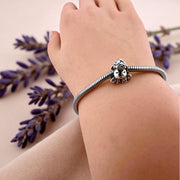 Sheep Pandora Charm | Silver Lamb Bead | Farm Animal Heart Feet | Baby Shower Gift