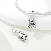 Cow Pandora Charm | Baby Calf Bead | Spotted Farm Animal Dangle | Dairy Milk Gift