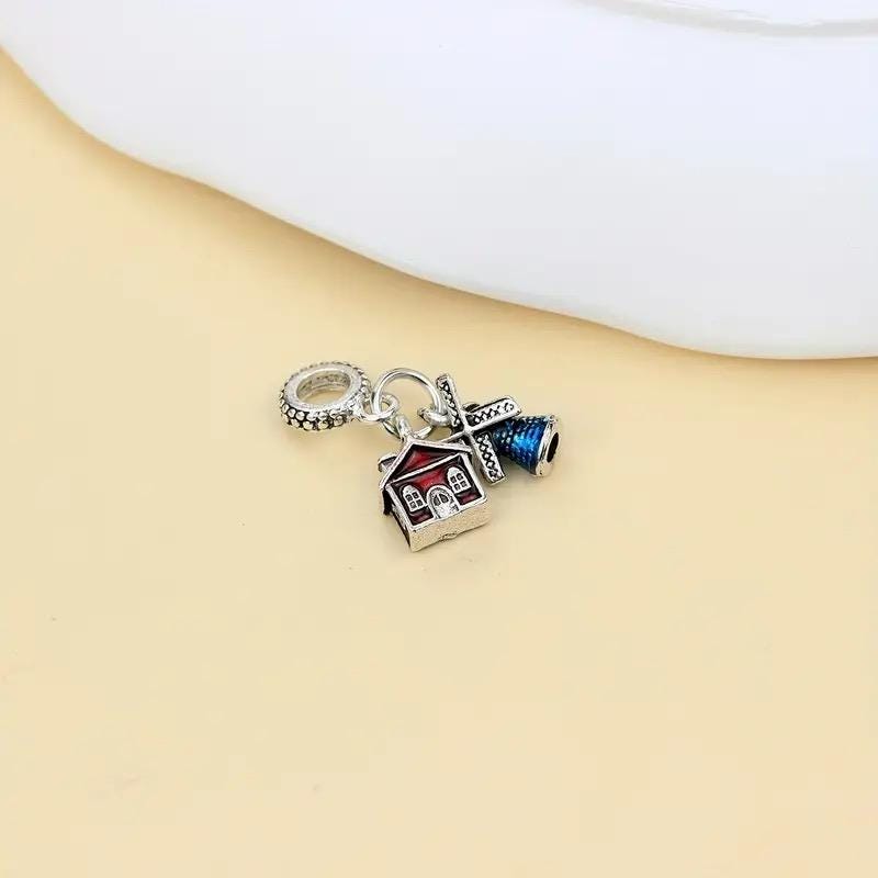 Windmill House sterling silver charm view 7