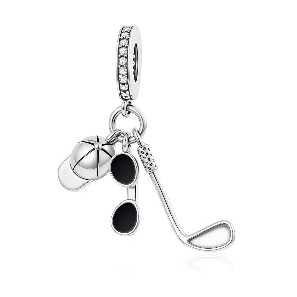 Golf Club 925 sterling silver charm