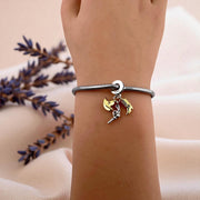 Cowboy Pandora Charm with Gold Accents: Hat, Boot & Gun - Silver Western Jewelry