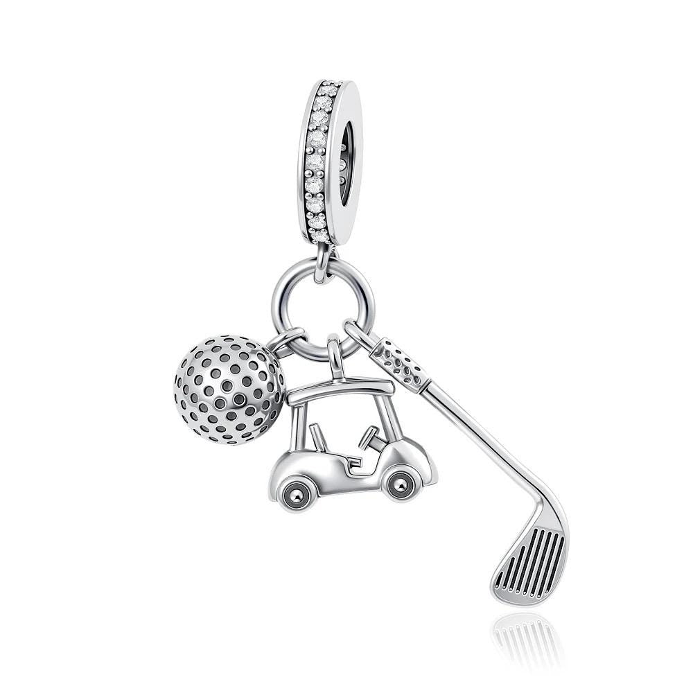 Golf Cart Club 925 sterling silver charm
