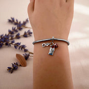 Basketball Pandora Charm | Never Stop Jersey Infinity Dangle | Silver Sport Jewelry | Athlete Coach Gift