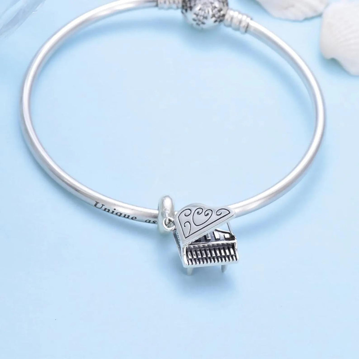 Piano sterling silver charm view 6