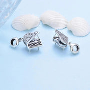 Grand Piano Pandora Charm | Silver Music Instrument Dangle | Musician Keyboard Jewelry | Teacher Gift