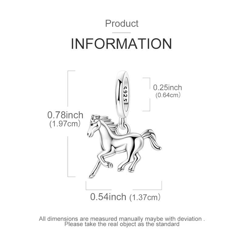Horse sterling silver charm view 6