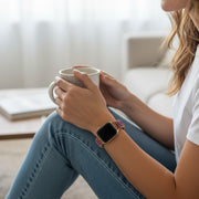 Bohemian Purple Jasper Apple Watch Band: Handmade Gemstone Strap, Adjustable Bracelet Jewelry for Women