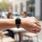 Gothic Apple Watch Band: Adjustable Bohemian Gemstone Strap for Women