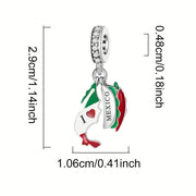 Mexico Pandora Charm | Taco Chili Pepper Dangle | Travel Foodie Souvenir | Cinco de Mayo Gift