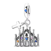 Italy Pandora Charm 925 Silver | Duomo di Milano Jewelry | Milan Cathedral Travel Gift