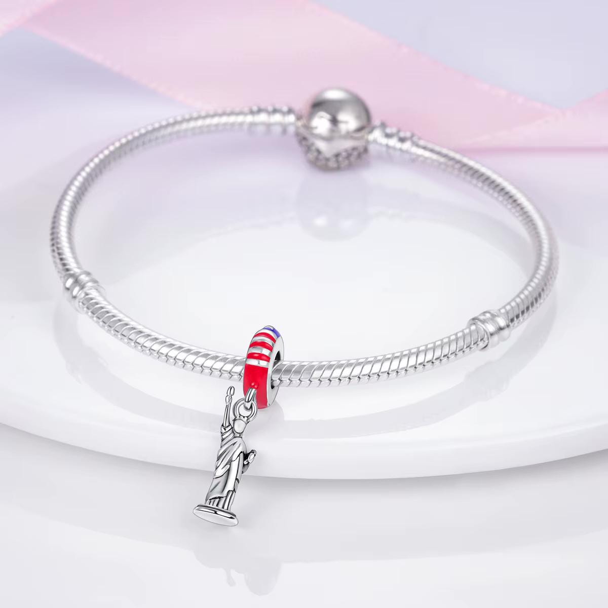 USA sterling silver charm view 5